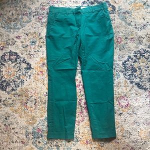 J.Crew Cafe Capri Green Size 4